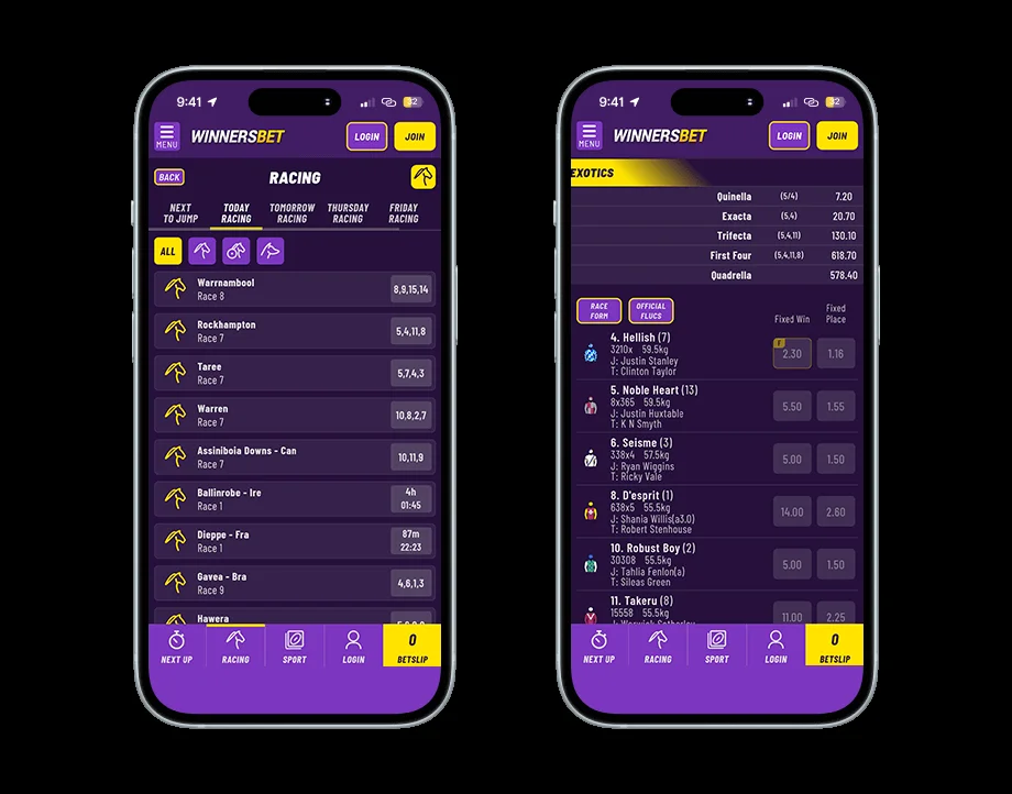 WinnersBet screenshot